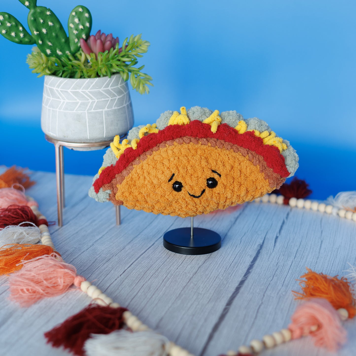 Taco Crochet Plush Toy