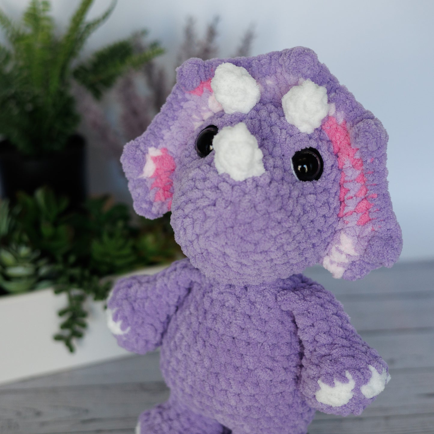 Triceratops Crochet Plush Toy