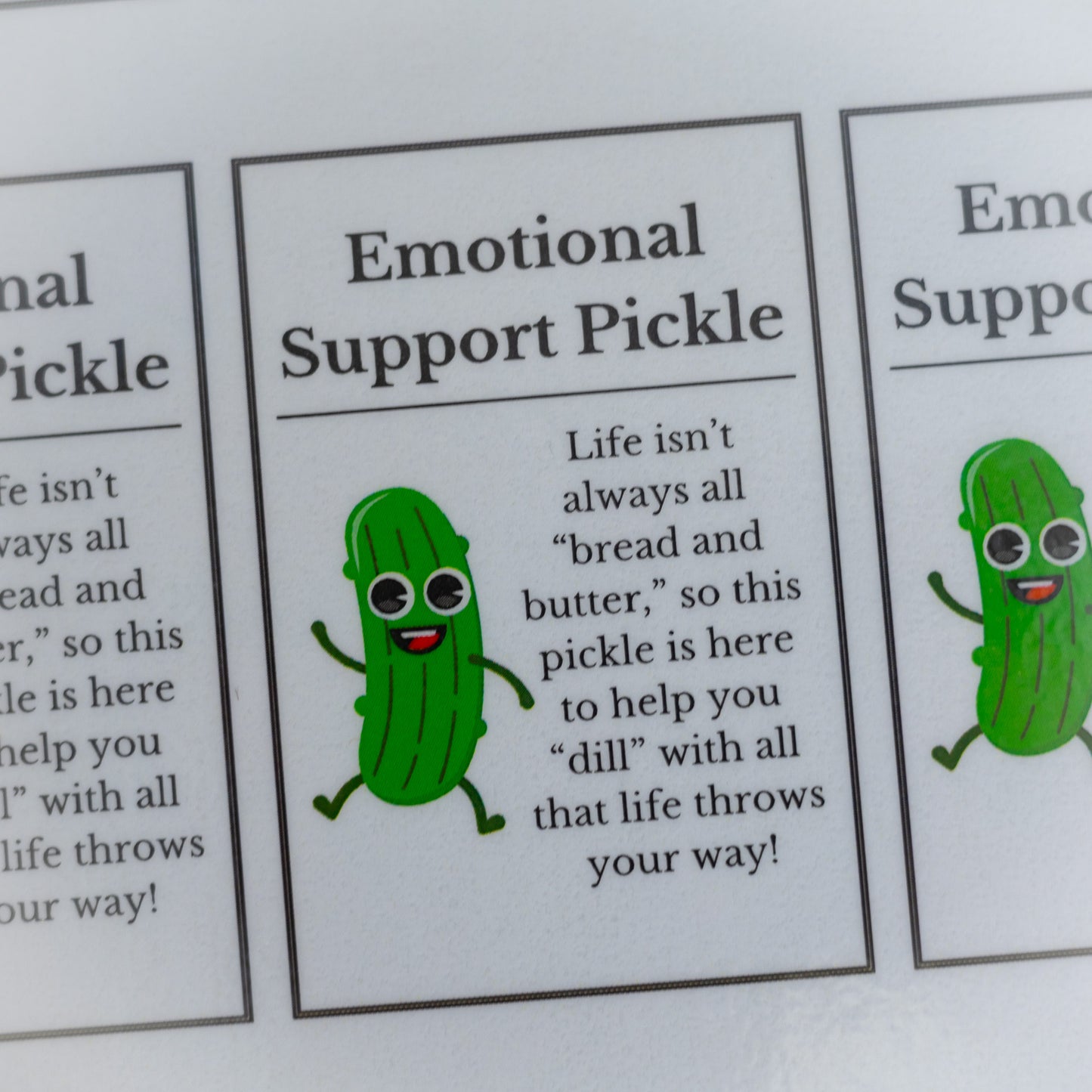 Emotional Support Pickle Crochet Plush Toy