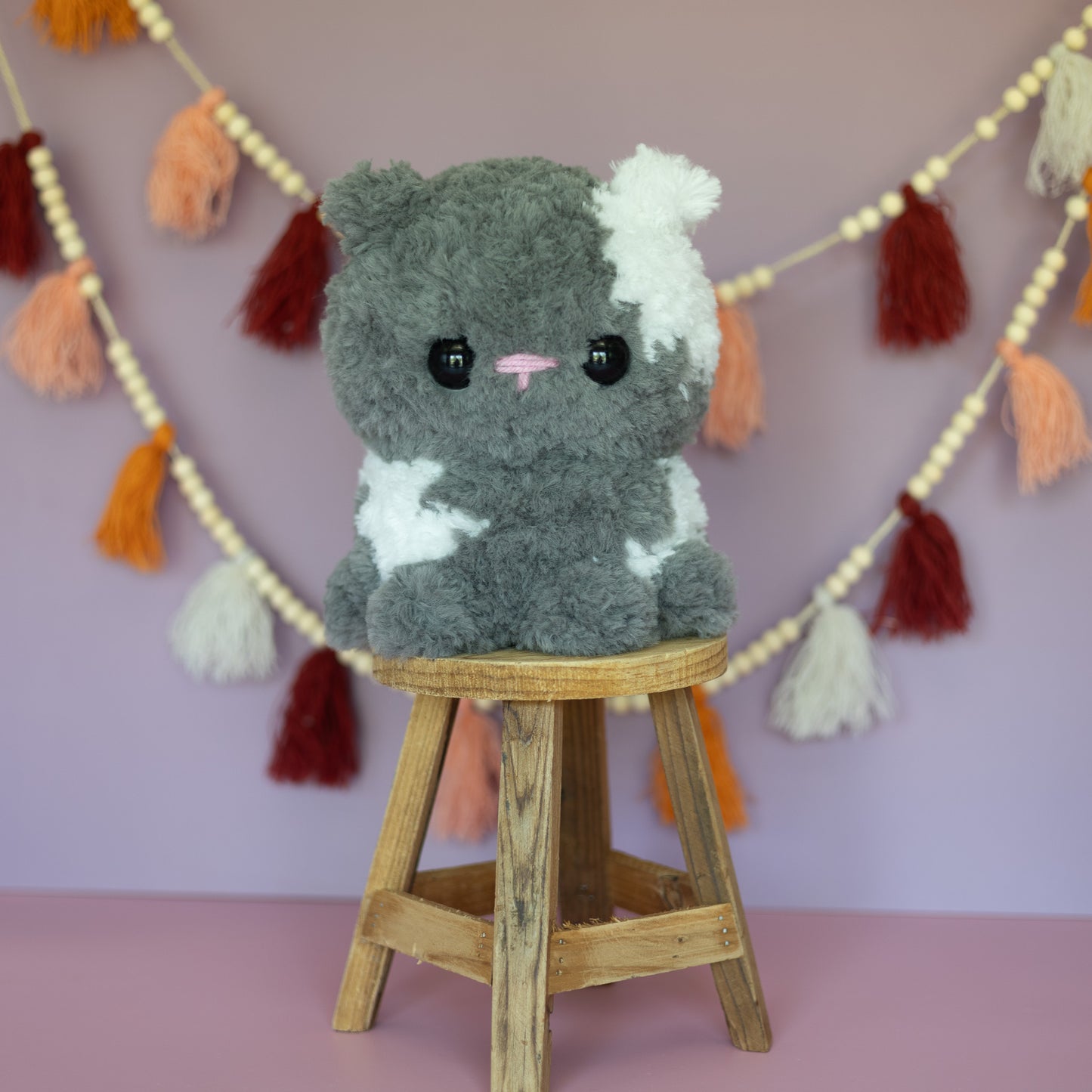 Large Cat Crochet Plush Toy