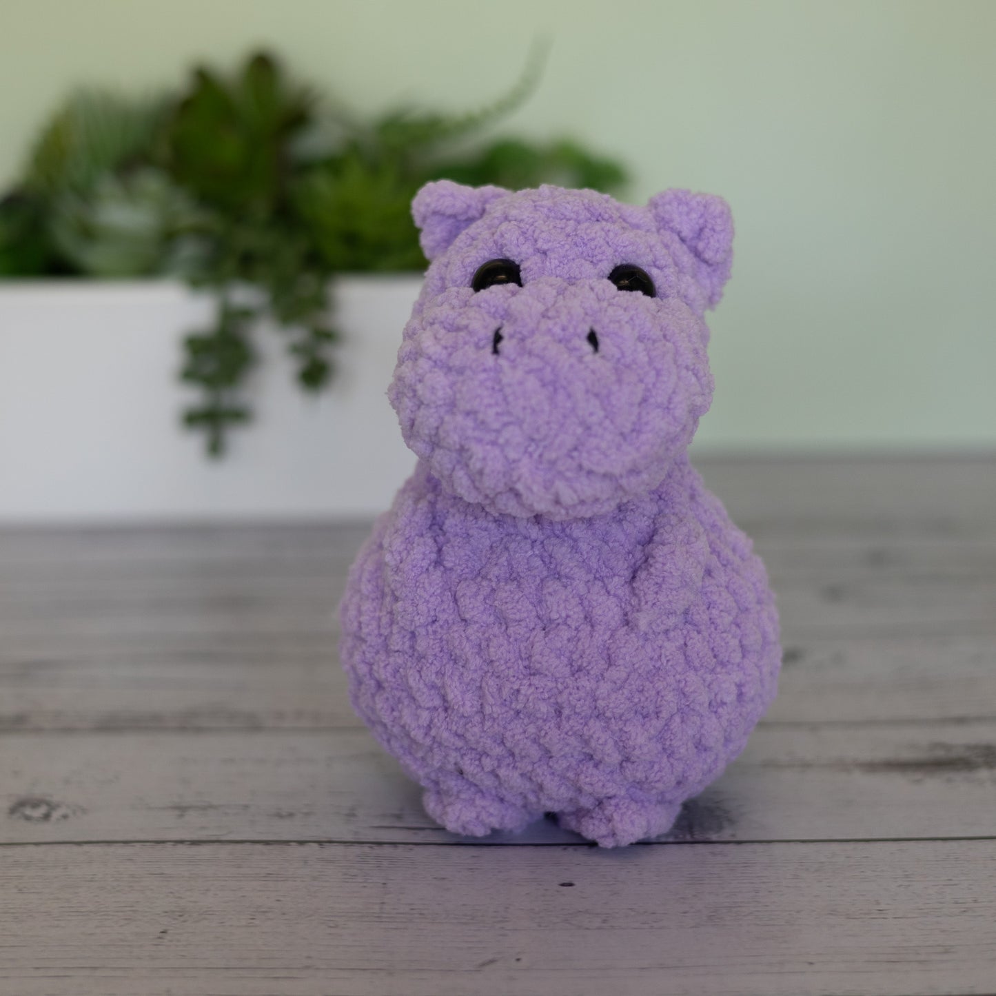 Hippo Crochet Plush Toy