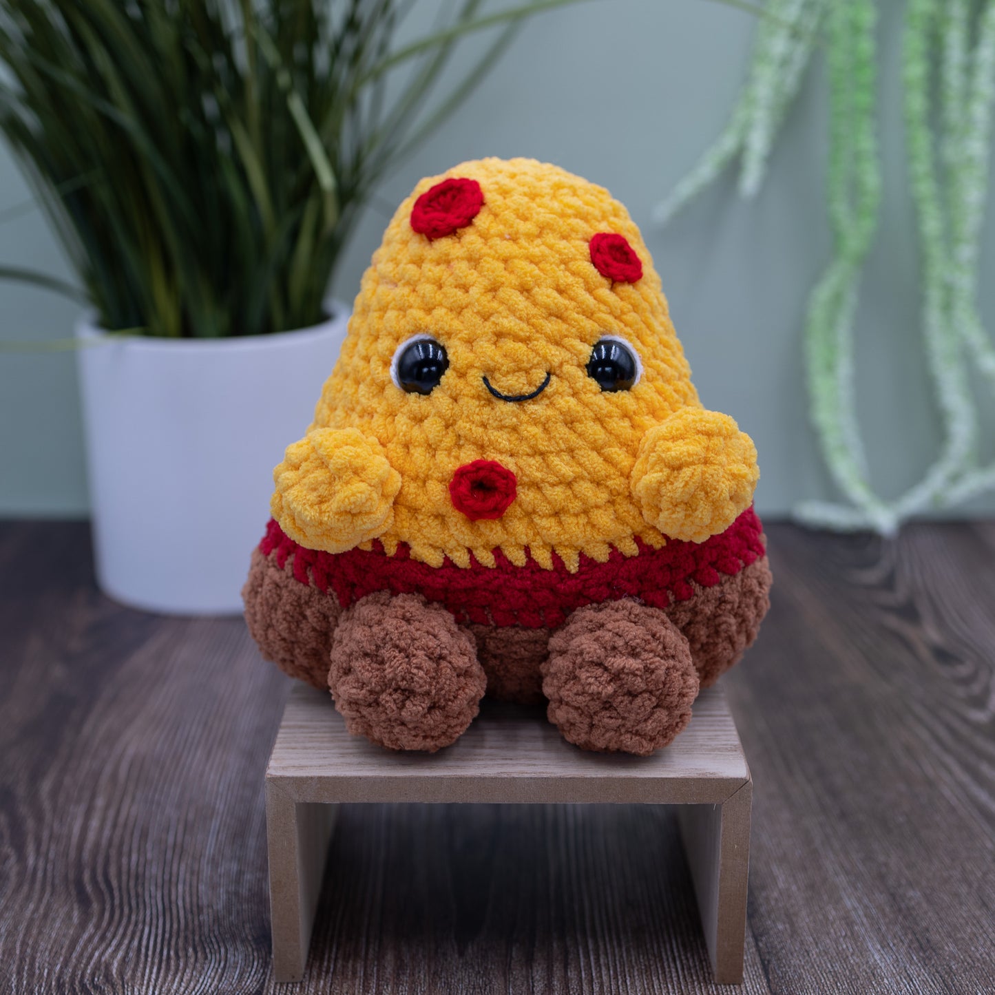 Pizza Crochet Plush Toy