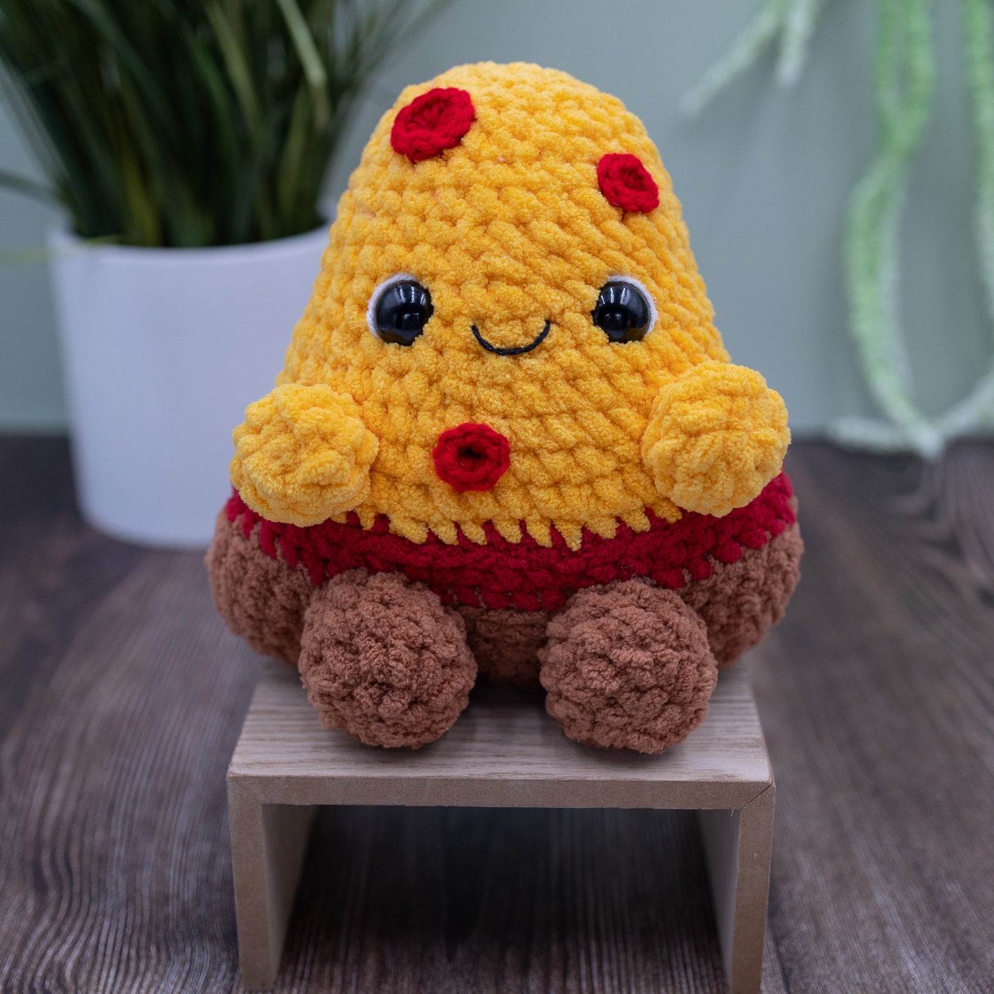 Pizza Crochet Plush Toy