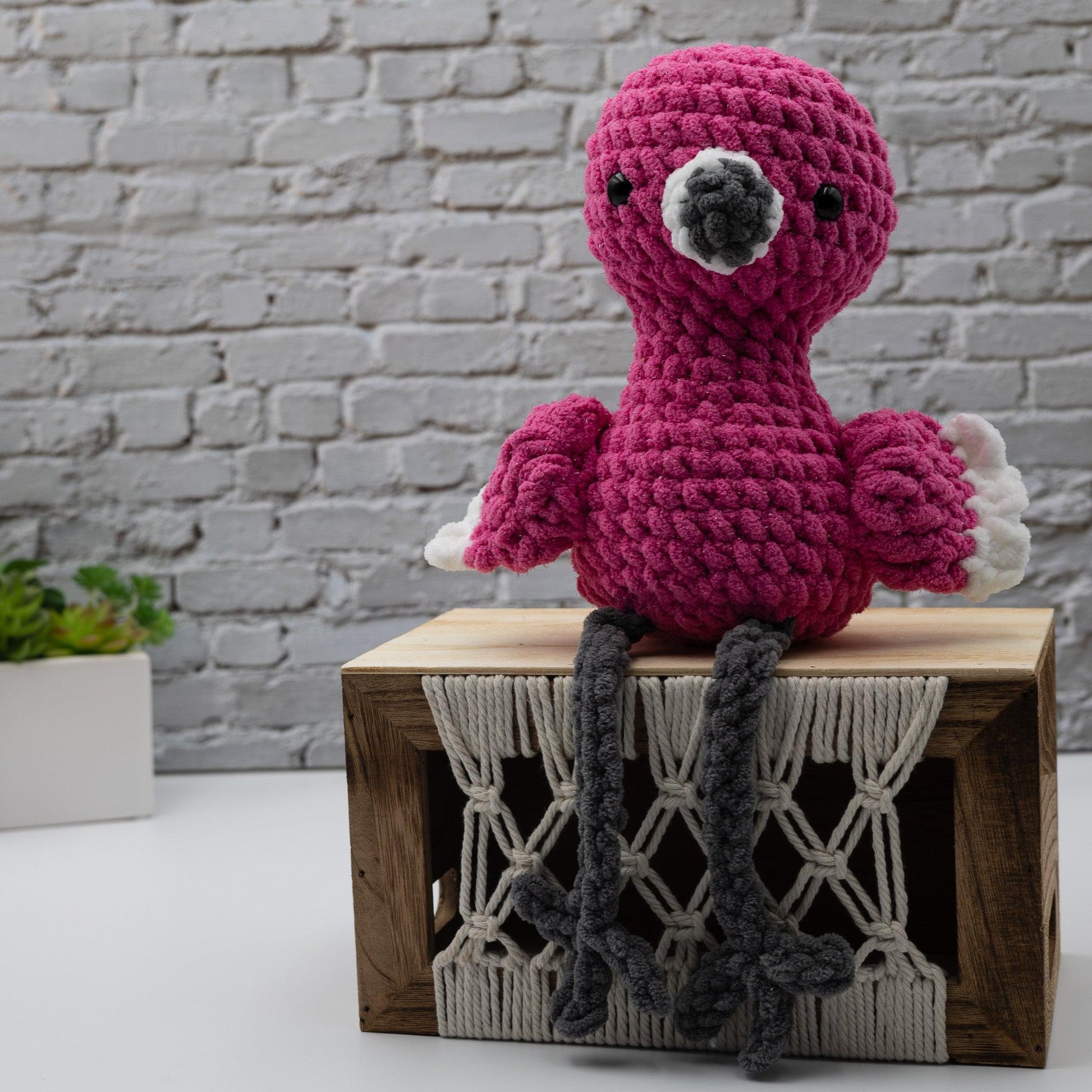Flamingo Crochet Plush Toy